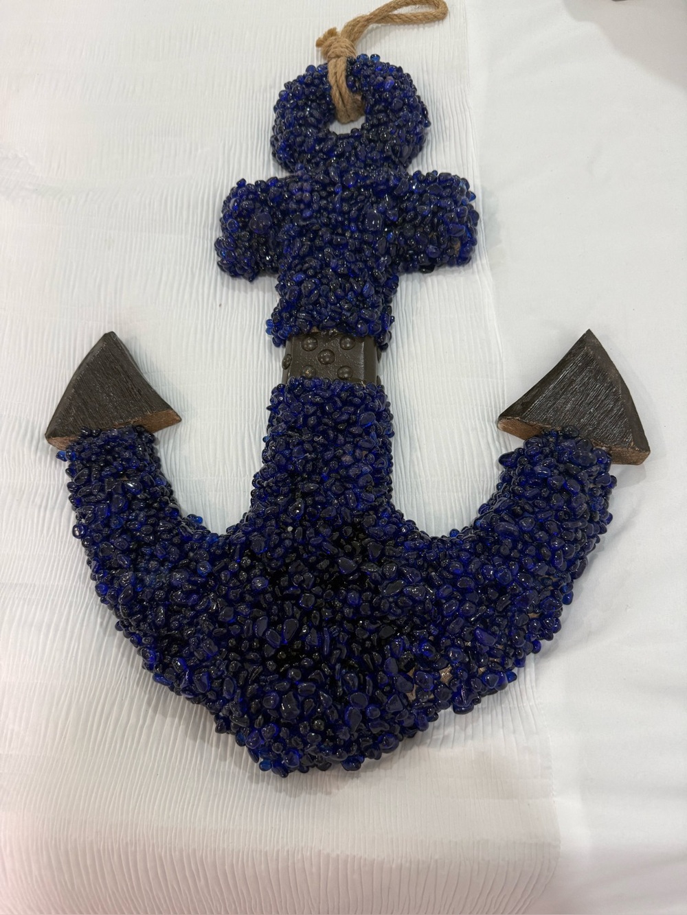 Decorative Navy Blue Anchor Wall Accent - Brand Unspecified